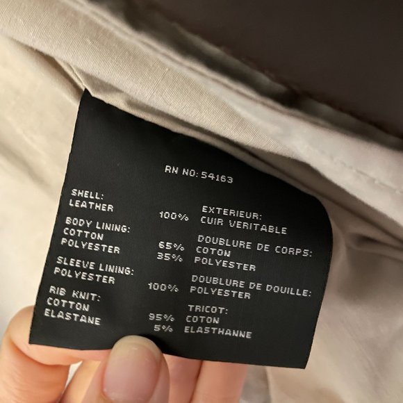 Andrew Marc Brown Leather Jacket - Picture 3 of 6